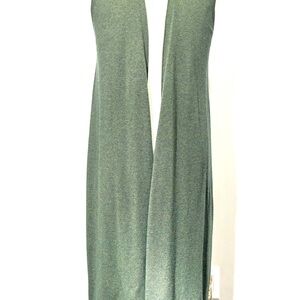 Neiman Marcus Cashmere Green Front Opened Elingated Vest